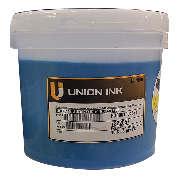 Clearance - Union Mixopake Ink Fluorescent Solar Blue - Gallon, Quarts