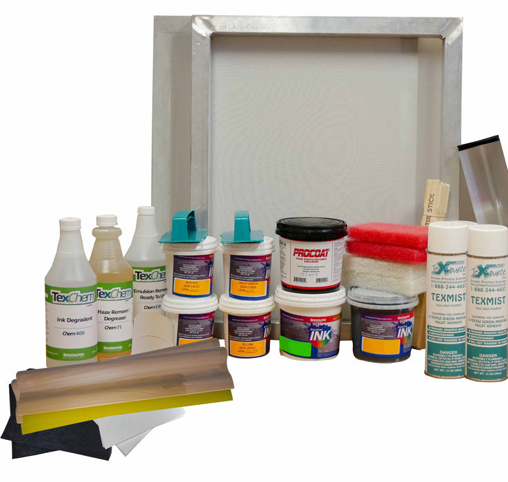 Small Supply Package - Screen Printing Supply Kit