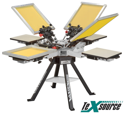 Vastex V-1000 Screen Printing Press | 4 Color 4 Station