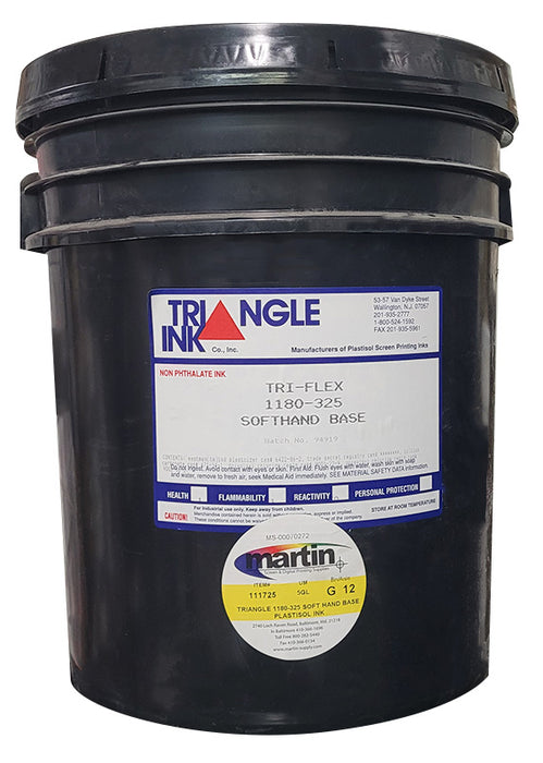 Clearance Ink - Triangle 1180-325 Soft Hand Base Plastisol Ink - 5 Gallon