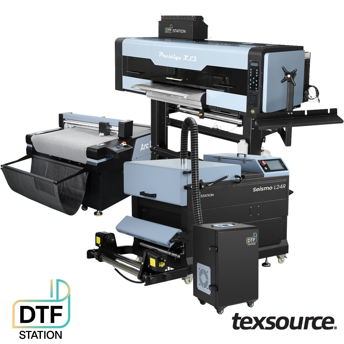 DTF Station - Prestige XL3 - Seismo L24R - Purifier L2 - Arc 127 Cutter DTF Printer BUNDLE