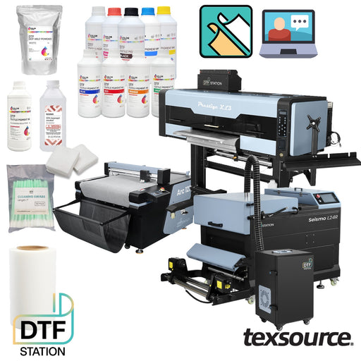 DTF Station - Prestige XL3 - Seismo L24R - Purifier L2 - Arc 127 Cutter DTF Printer BUNDLE