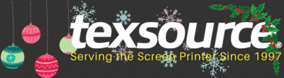 Texsource Screen Print Supply | Texsource Christmas Logo