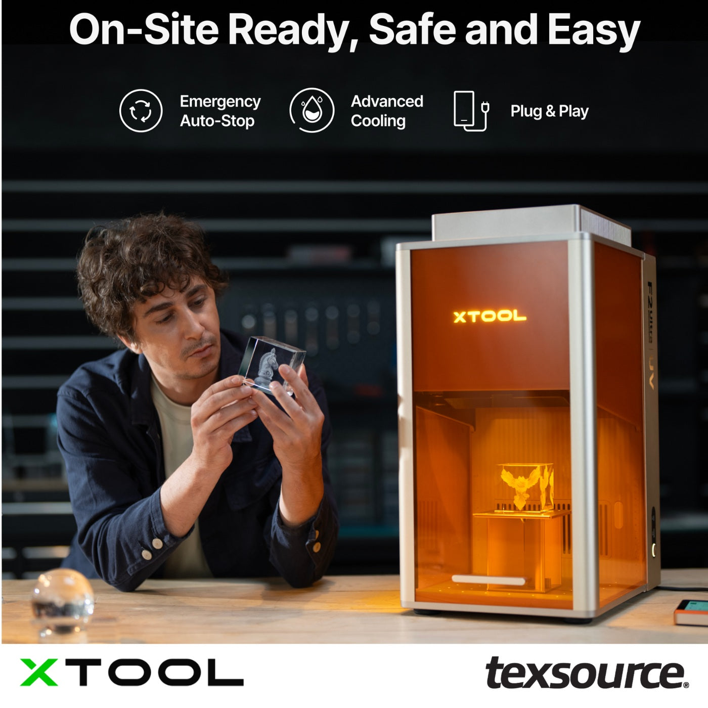 xTool F2 Ultra UV - 5W UV Laser Engraver Demo | Texsource