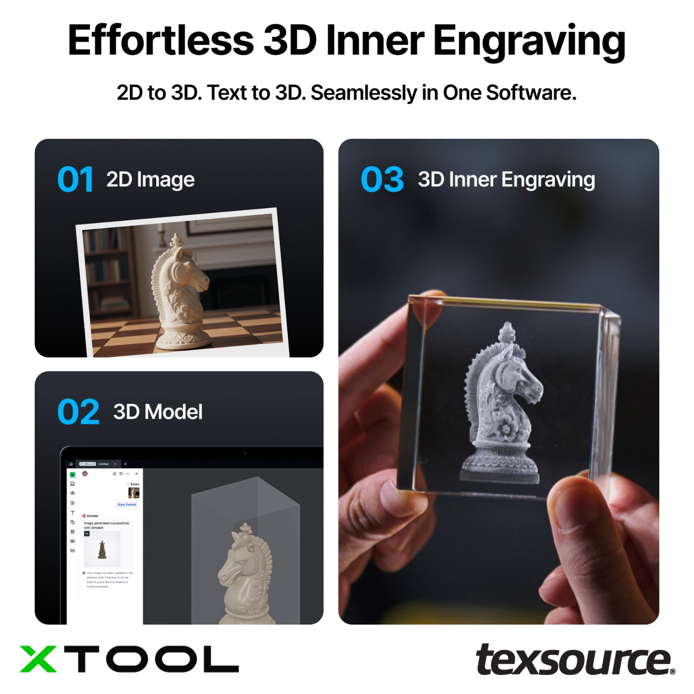 xTool F2 Ultra UV - 5W UV Laser Engraver Demo | Texsource