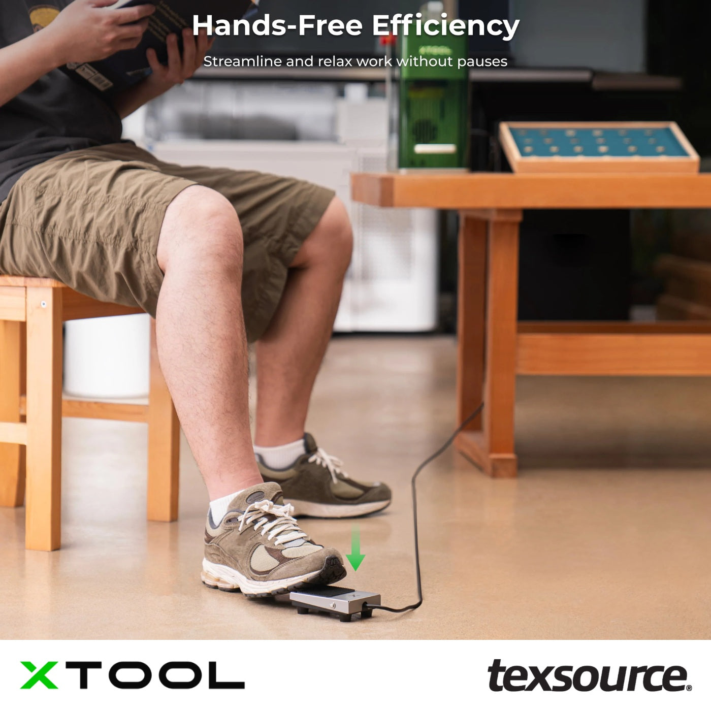 xTool - Pedal Switch for F-Series Engravers | Texsource