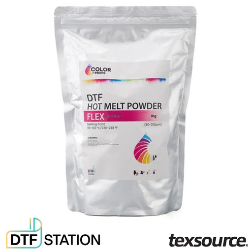DTF Station Color Prime Flex Hot Melt Transfer Powder - White