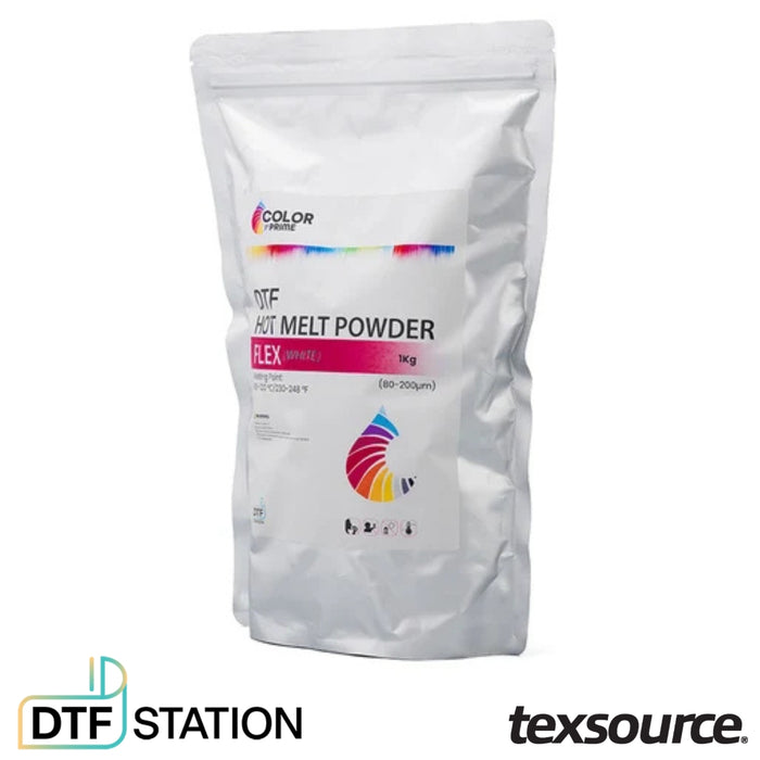 DTF Station Color Prime Flex Hot Melt Transfer Powder - White