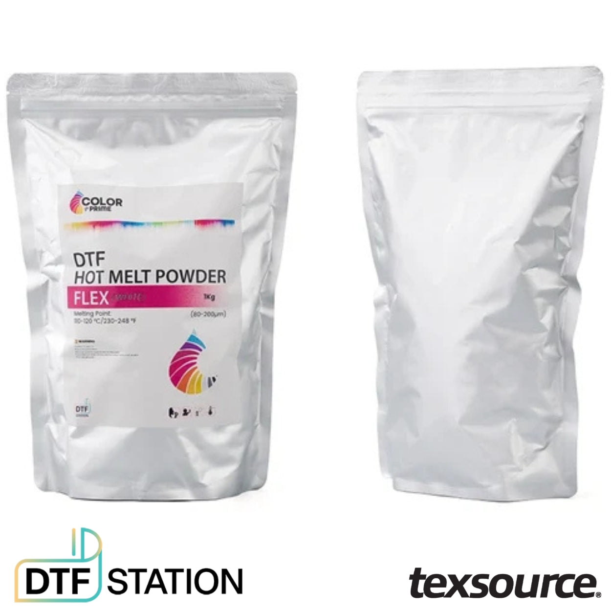 DTF Station Color Prime Flex Hot Melt Transfer Powder - White