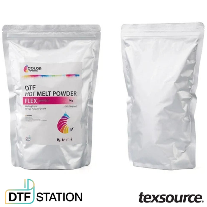 DTF Station Color Prime Flex Hot Melt Transfer Powder - White
