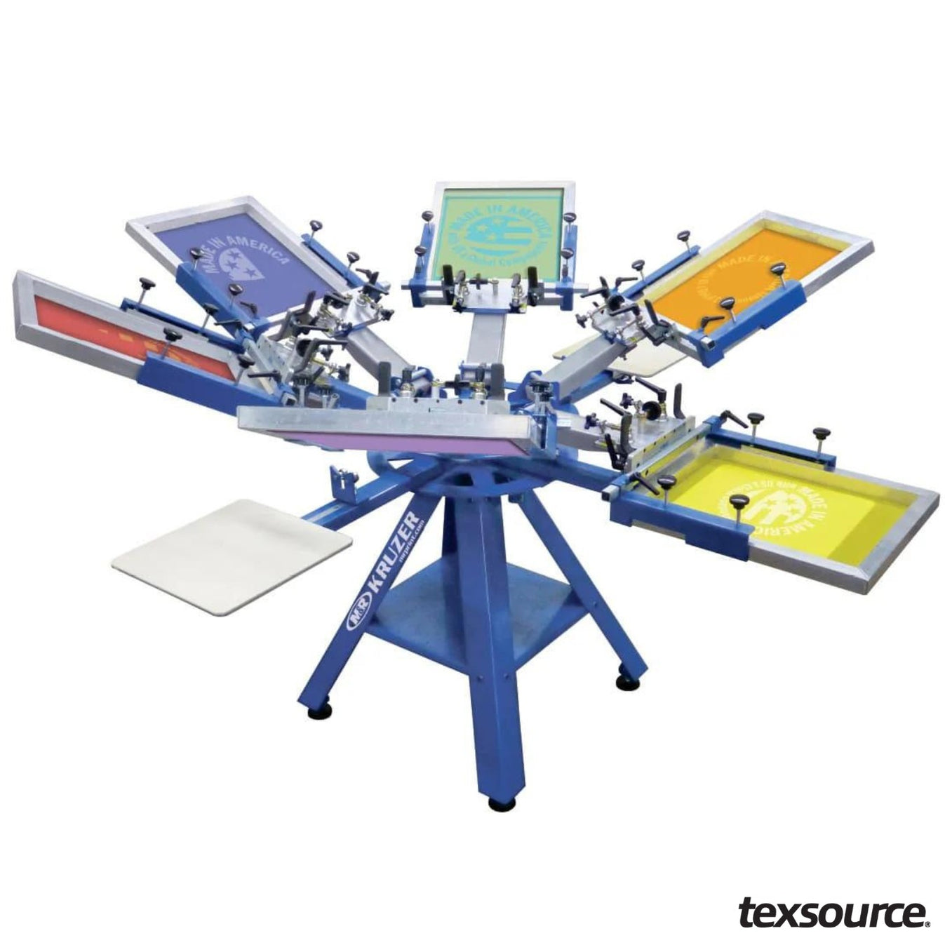 6 Color Manual Screen Printing Presses | Texsource — Texsource Screen ...