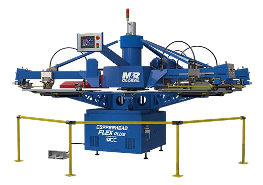 M&R Copperhead Flex Plus Automatic Press - 6 Color / 8 Station