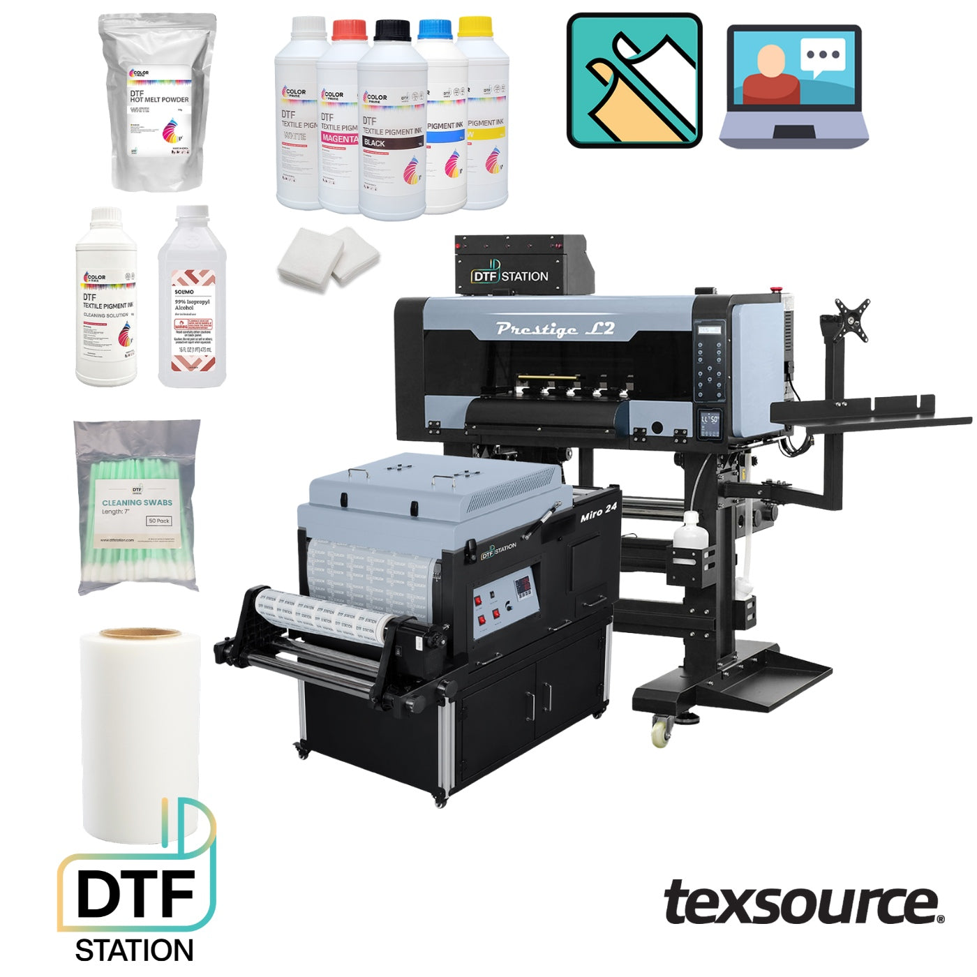 DTF Station - Prestige L2 Pro - Miro 24 DTF Printer BUNDLE | Texsource