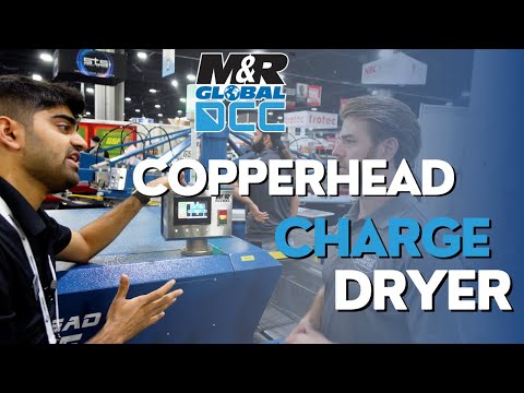 M&R Copperhead Charge Electric Conveyor Dryer Video | Texsource
