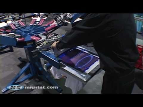 M&R Sidewinder Manual Press - 6 Color / 6 Station Video