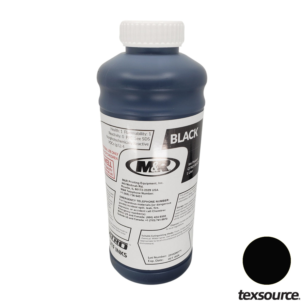 M&R Quatro DTF Ink - Black - 1L Refill — Texsource Screen Printing Supply