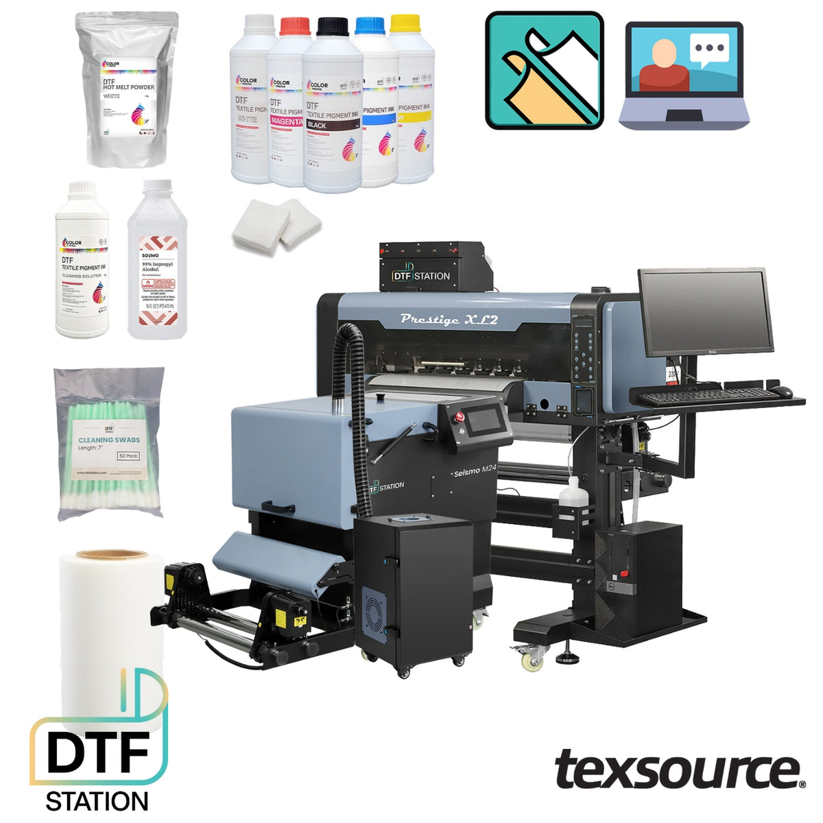 Prestige XL2 DTF Printer Bundle - High Performance Printing — Texsource ...
