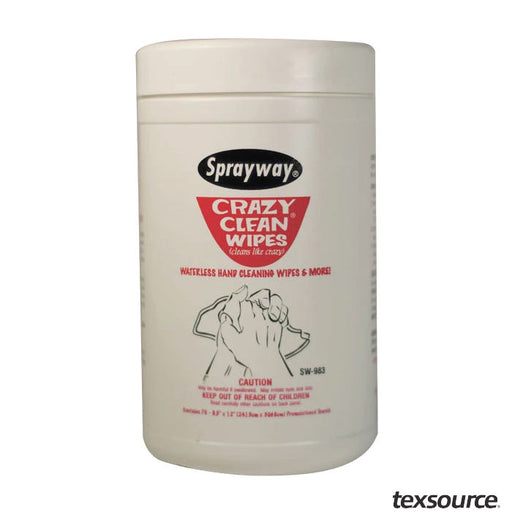 Sprayway 983 Crazy Clean Hand Cleaner Wipes | Texsource