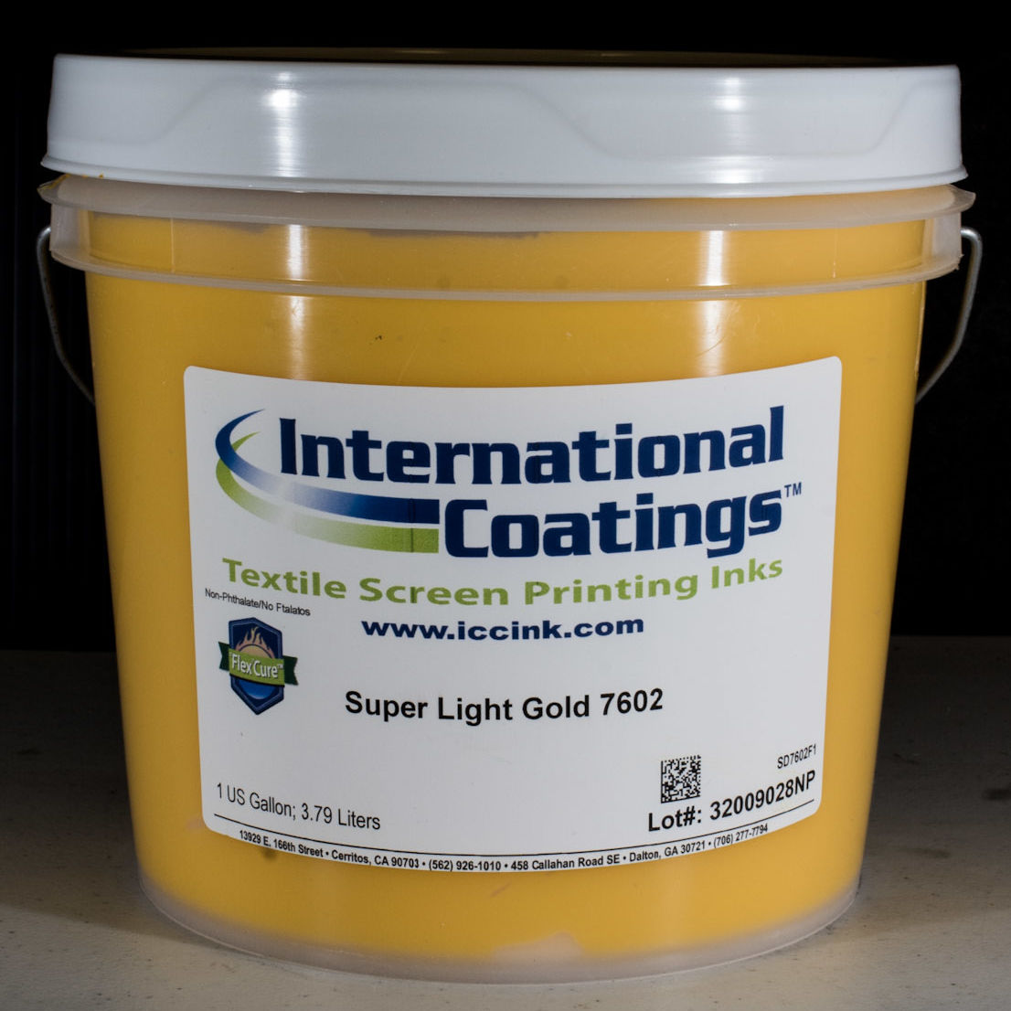 IC 7602 Ink - Super Light Gold | Screen Printing Ink | Texsource ...