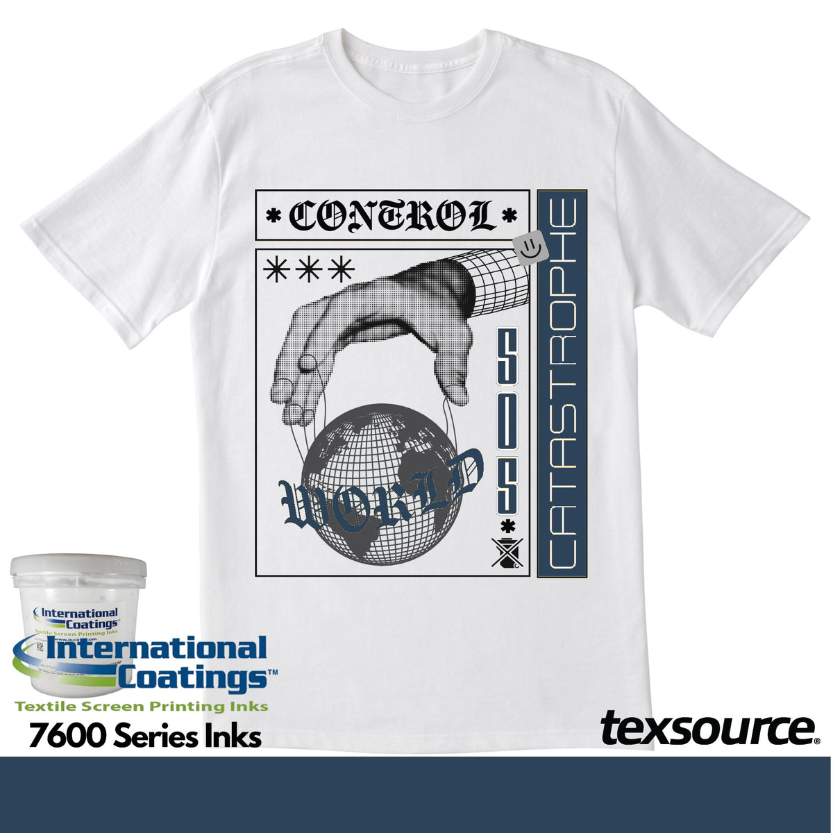 IC 7668 Ink - Navy Blue | Screen Printing Ink | Texsource