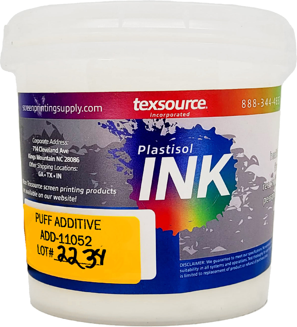 Texsource Tex Puff Additive — Texsource Screen Printing Supply
