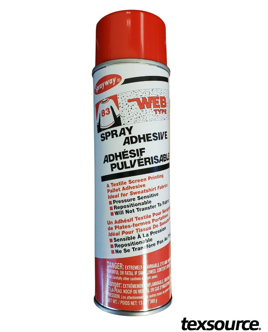 Sprayway 83 Web Adhesive for Screen Printing  Texsource — Texsource Screen  Printing Supply