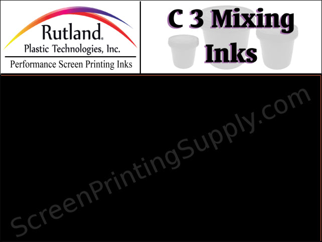 Rutland C3 Mixing Ink - Black | Screen Printing Ink