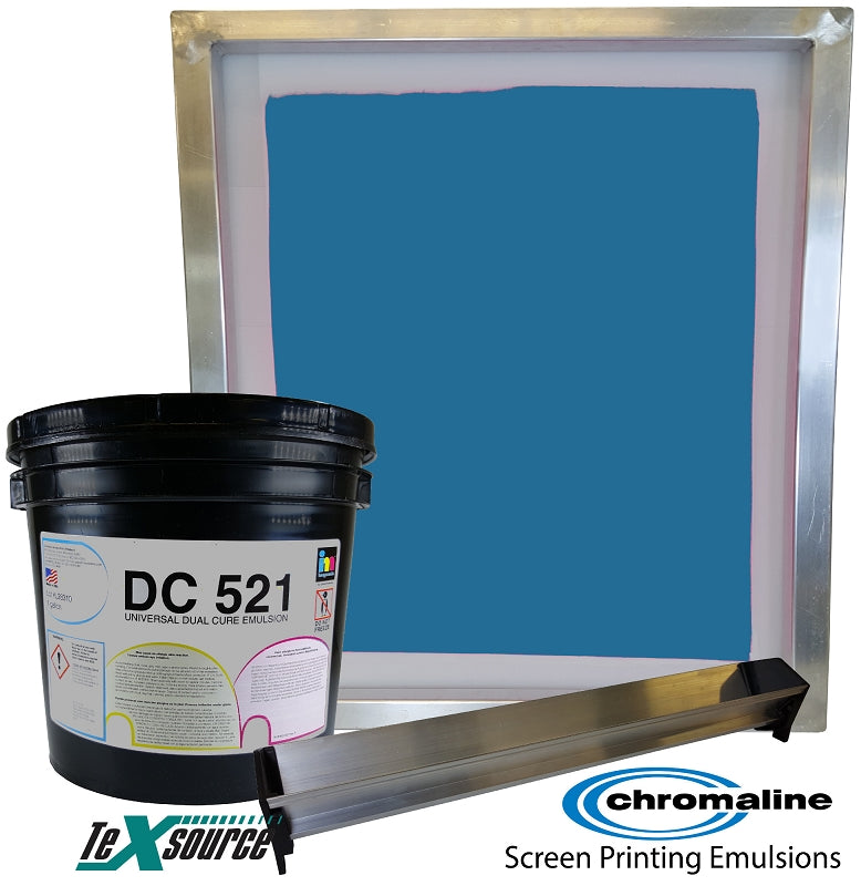 Chromaline DC 521 Dual Cure Emulsion  Texsource — Texsource Screen  Printing Supply