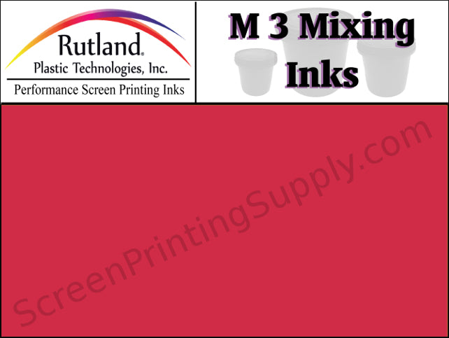 Rutland M3 Mixing Ink - Opaque Fluorescent Pink | Screen Printing Ink