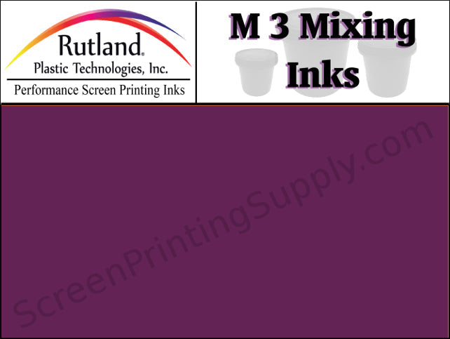 Rutland M3 Mixing Ink - FF Fluorescent Violet | Screen Printing Ink