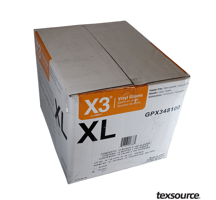 Texsource Vinyl Gloves | Case of 10 Boxes | Texsource