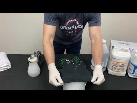 How to use a spot cleaning gun | screen printing videos | texsource