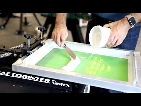 Vastex V-10 CraftPrinter Video - Screen Printing Press | Texsource