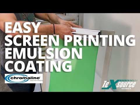 How to apply emulsion to a screen