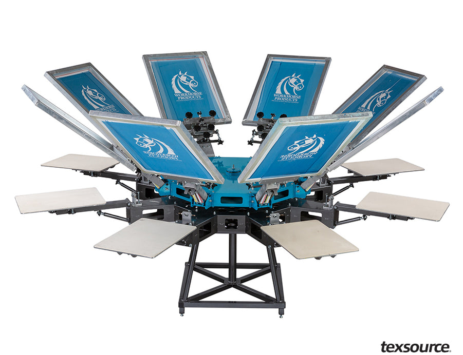 8 Color and Up Manual Screen Printing Presses | Texsource — Texsource ...