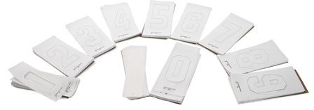 Number Stencil for Athletic Jerseys - Set