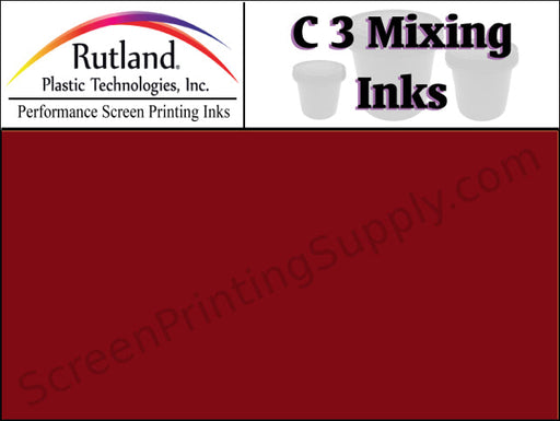 Rutland C3 Mixing Ink - Permanent Red | Screen Printing Ink