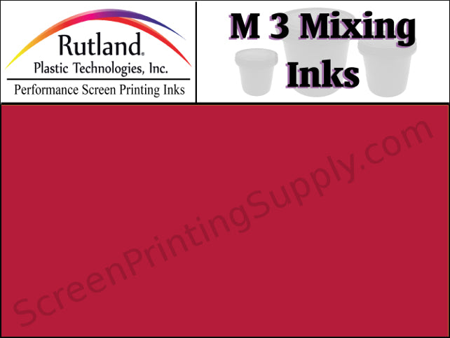 Rutland M3 Mixing Ink - Red | Screen Printing Ink | Texsource