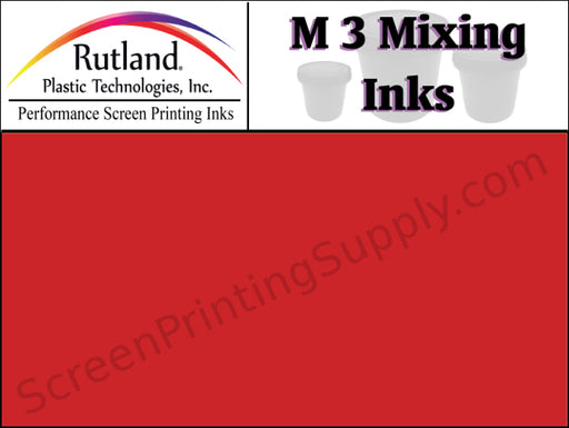 Rutland M3 Mixing Ink - Scarlet | Screen Printing Ink | Texsource