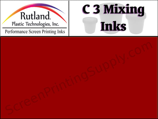 Rutland C3 Mixing Ink - Scarlet | Screen Printing Ink