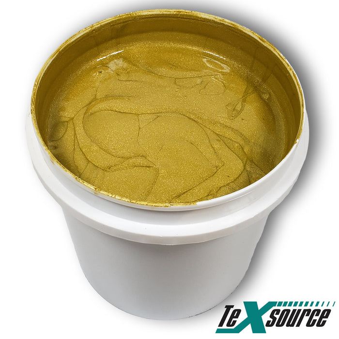 Texsource Specialty Ink - Gold Shimmer  Screen Printing Ink — Texsource  Screen Printing Supply
