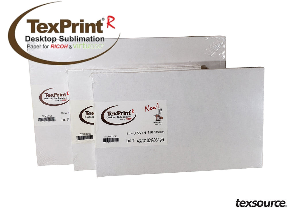 TexPrint R Sublimation Transfer Paper (8.5 x 11, 55 Sheets) (More Options  Available)