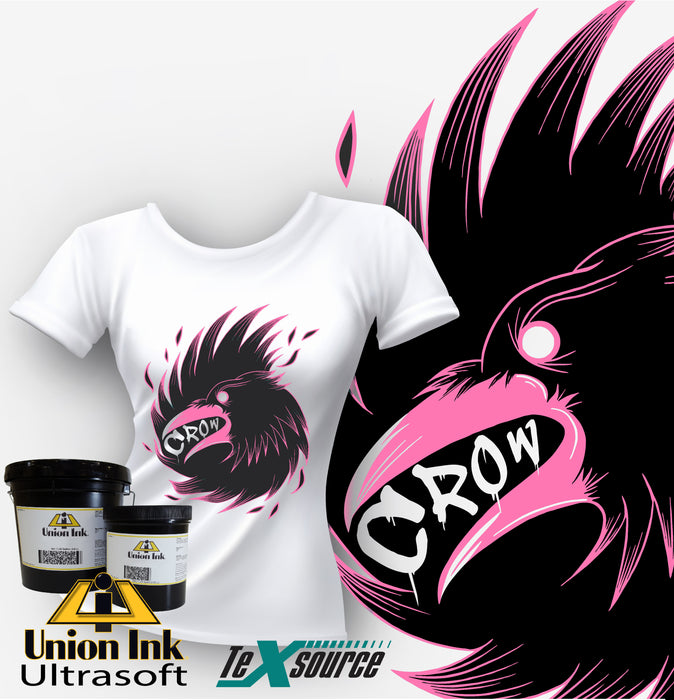 Union Ultrasoft Ink - Fluorescent Aurora Pink | Screen Printing Ink