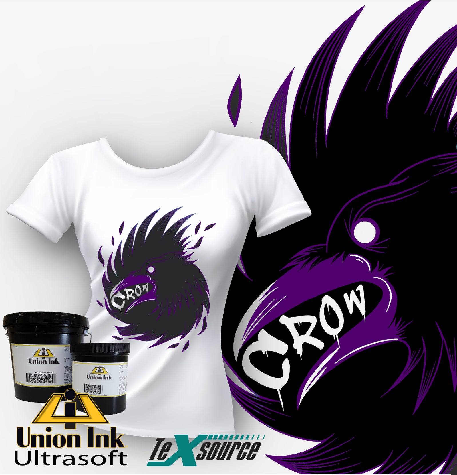 Union Ultrasoft Ink Deep Purple Screen Printing Ink Texsource