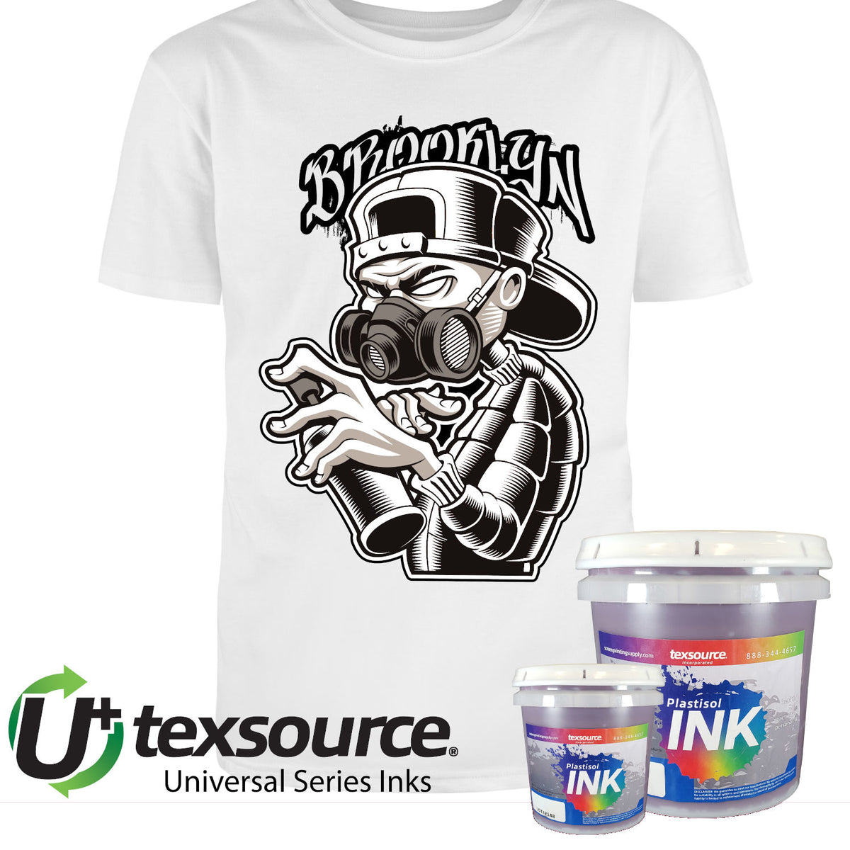 Texsource Universal White Ink | Screen Printing Ink — Texsource 