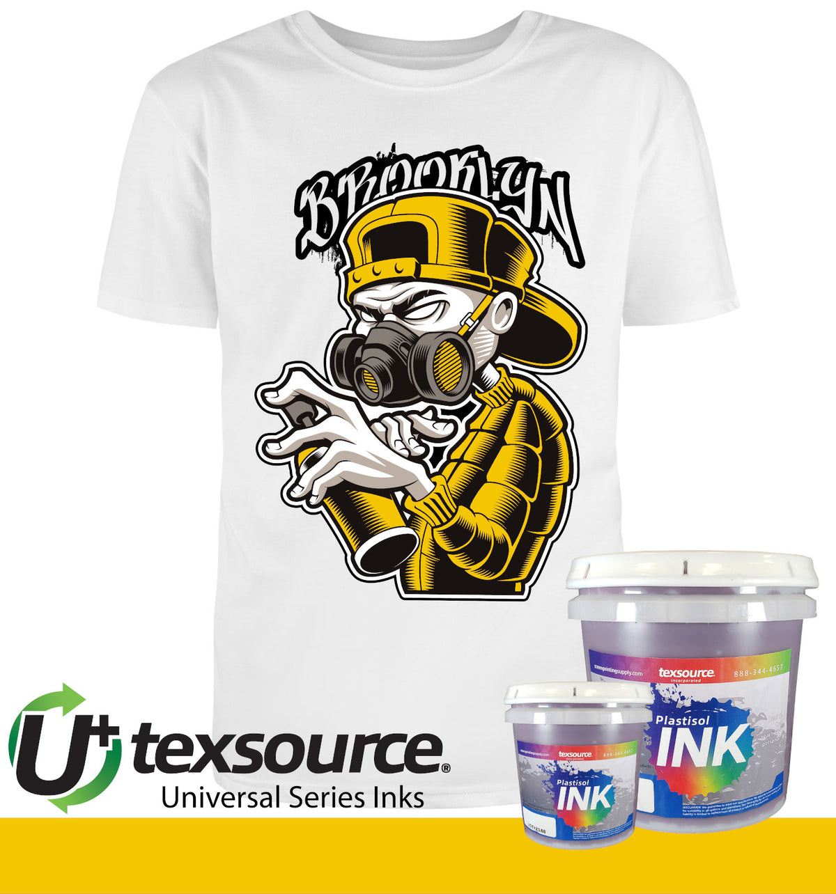 Texsource Universal Ink - Super Light Gold — Texsource Screen Printing ...