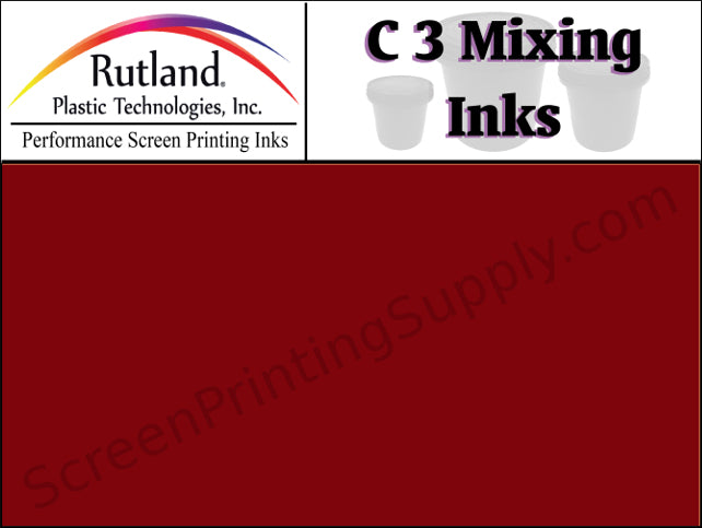 Rutland C3 Mixing Ink - Wash Resist Red | Screen Printing Ink