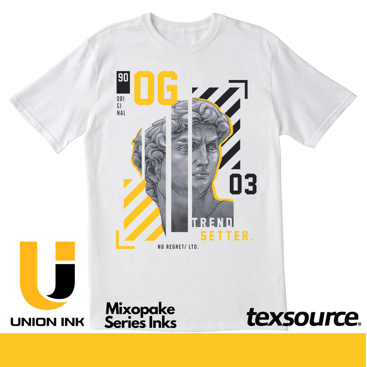 Union Mixopake Ink - LB Yellow Red Shade | Texsource — Texsource Screen ...